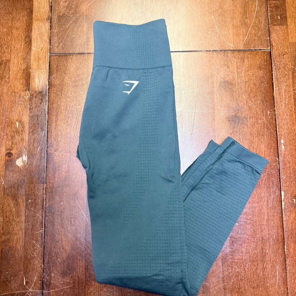 Gymshark Vital Seamless 2.0 Leggings Women Medium Green High Waisted B1A2B